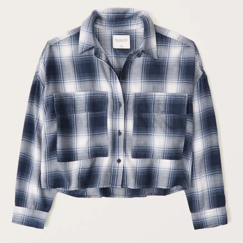 NWOT Cropped Flannel